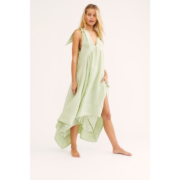 NEW Free People Celine Dress S Small Honeydew - Picture 5 of 10